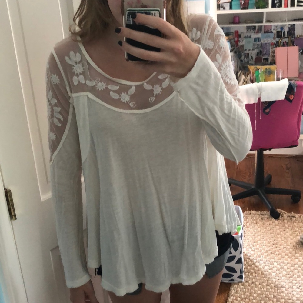 White Free People top